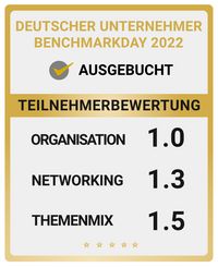 Teilnehmerbewertung Deutscher Unternehmer Benchmarkday 2022