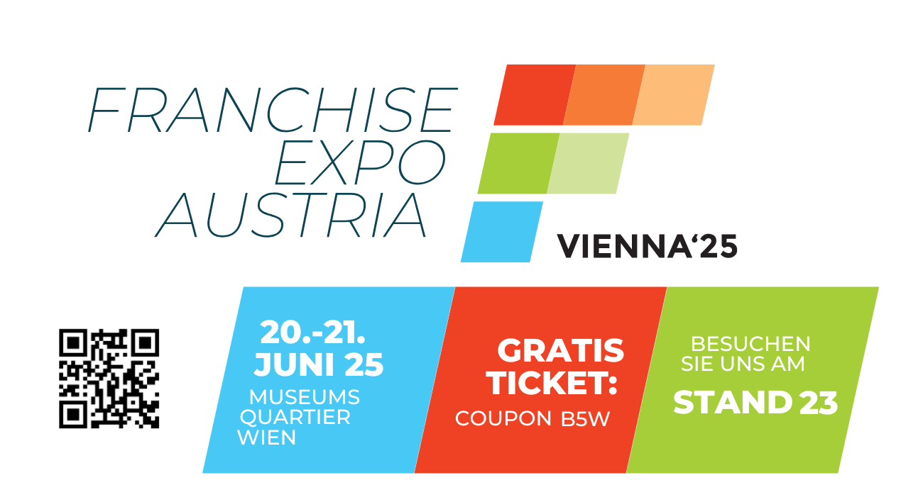 Die Bundesvereinigung der Franchisewirtschaft ist Aussteller der Franchise Expo Austria 2025